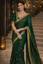 Oval Green Crystal Pendant Necklace Set With Bracelet